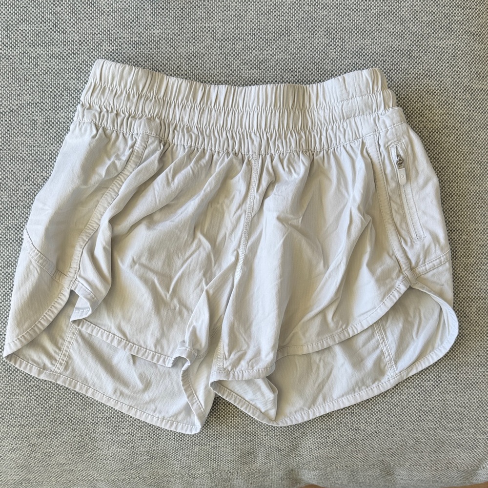 Lululemon White Running Shorts